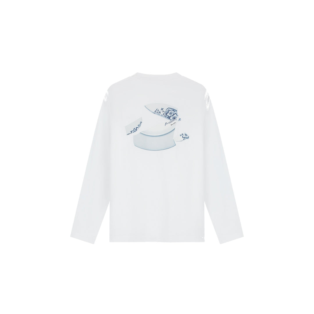 Broken Plate Ls Tee Opticalwhite