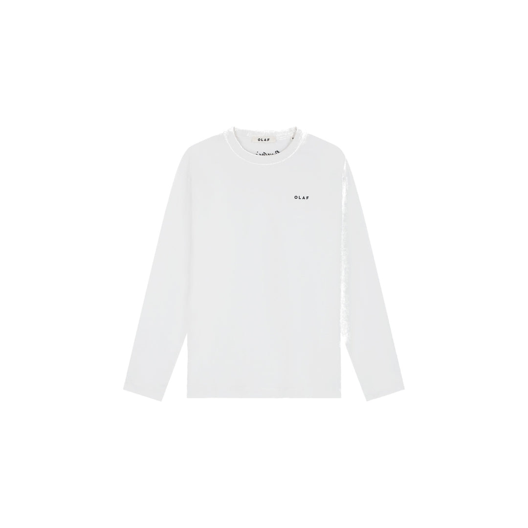 Western Logo Ls Tee Opticalwhite