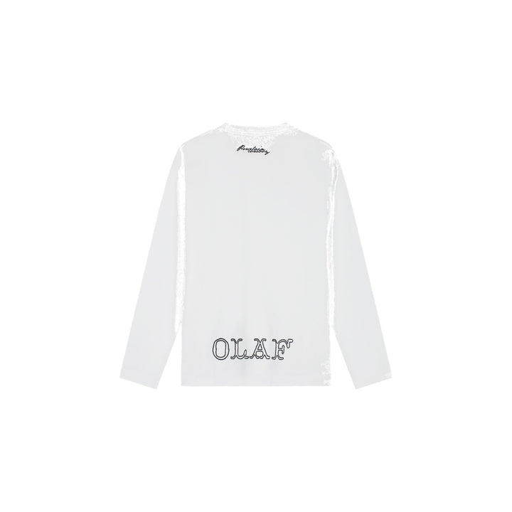 Western Logo Ls Tee Opticalwhite