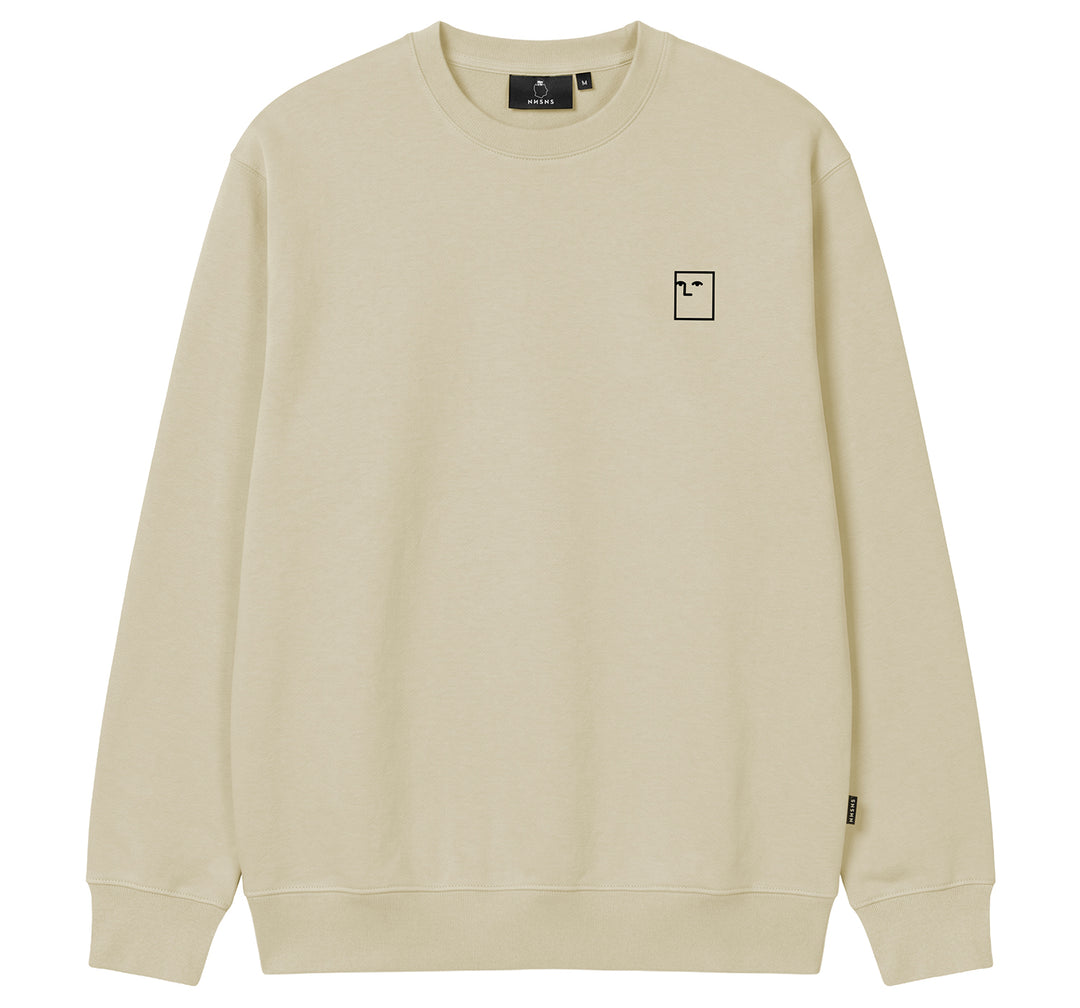 Blockhead Embroidered Crew Blockhead Embroidere Cement - The Road 1380