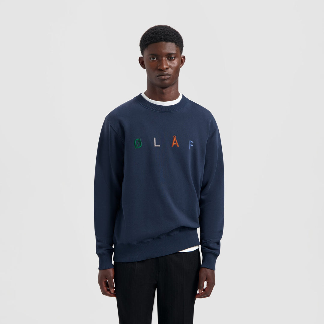 Sans Embro Crewneck Navy