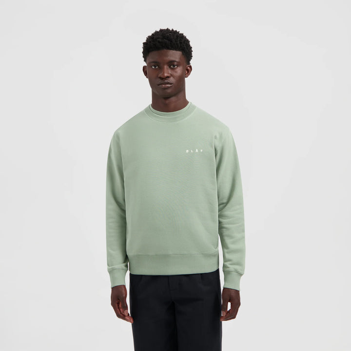 Lined Face Crewneck Green Milieu