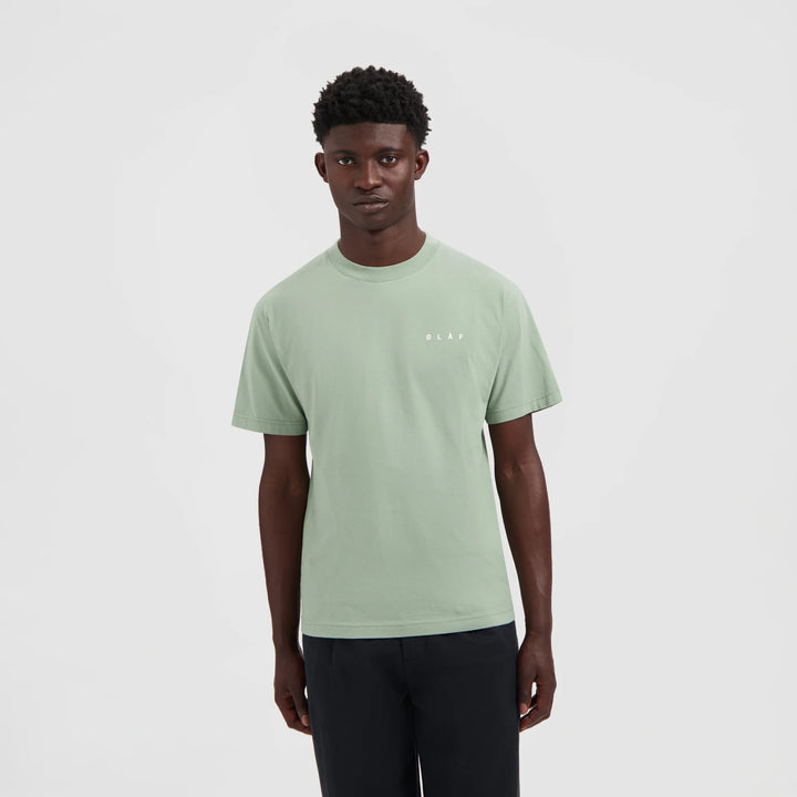 Lined Face Tee Green Milieu