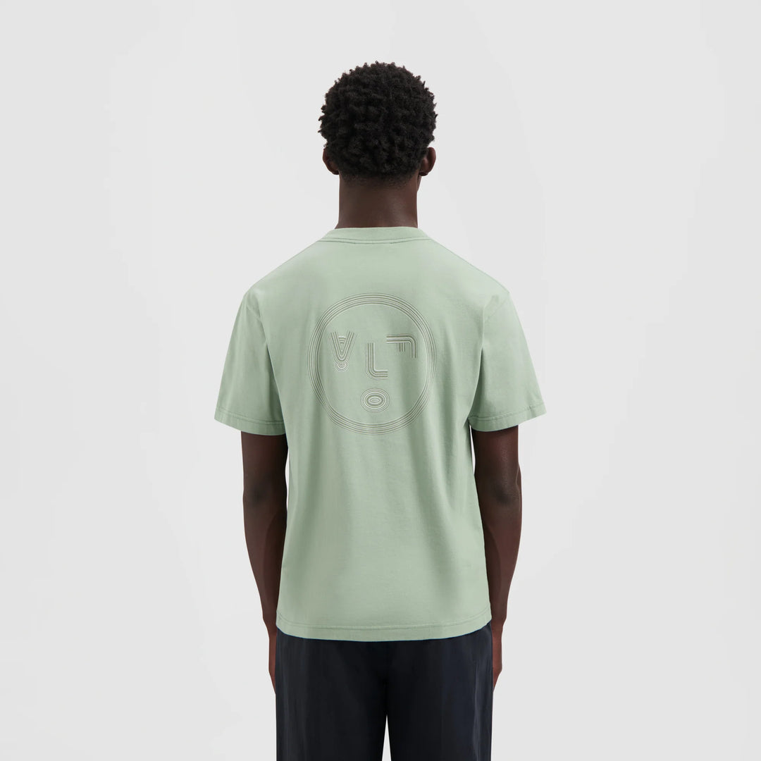 Lined Face Tee Green Milieu