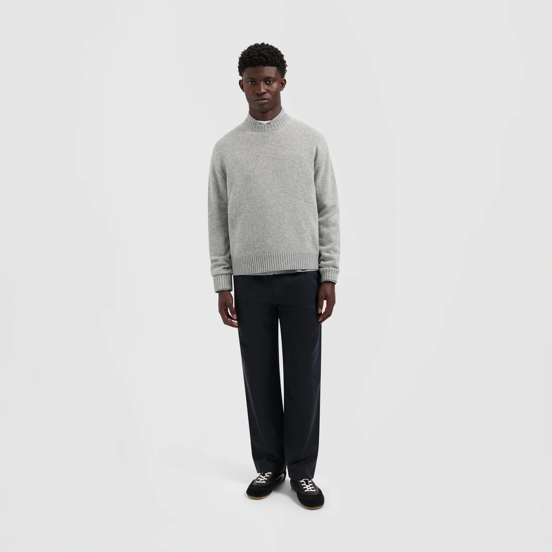 Regular Pleated Chino's Navy