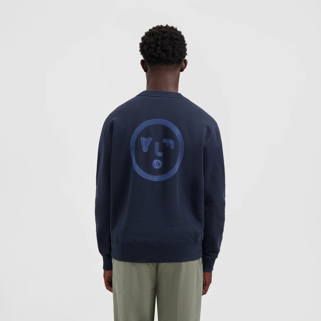 Lined Face Crewneck Navy
