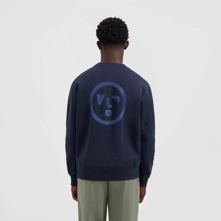 Lined Face Crewneck Navy