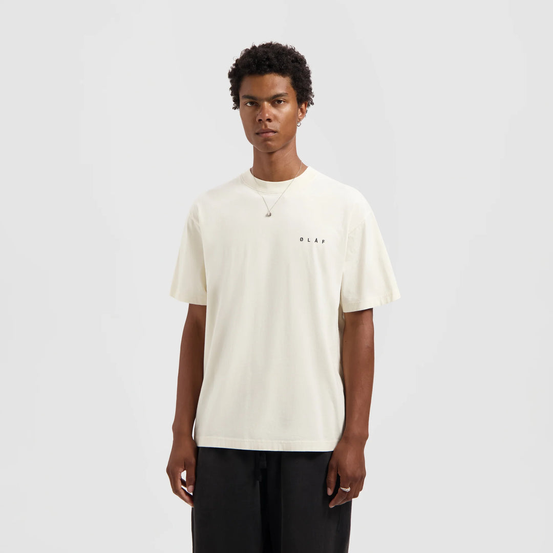 Crafted Face Tee Off-white