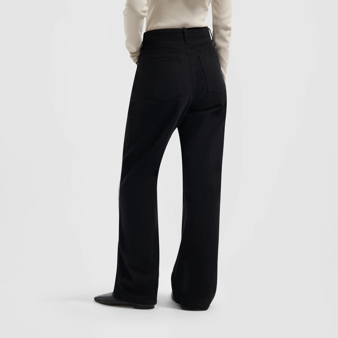 Brushed Twill Denim Pant Black