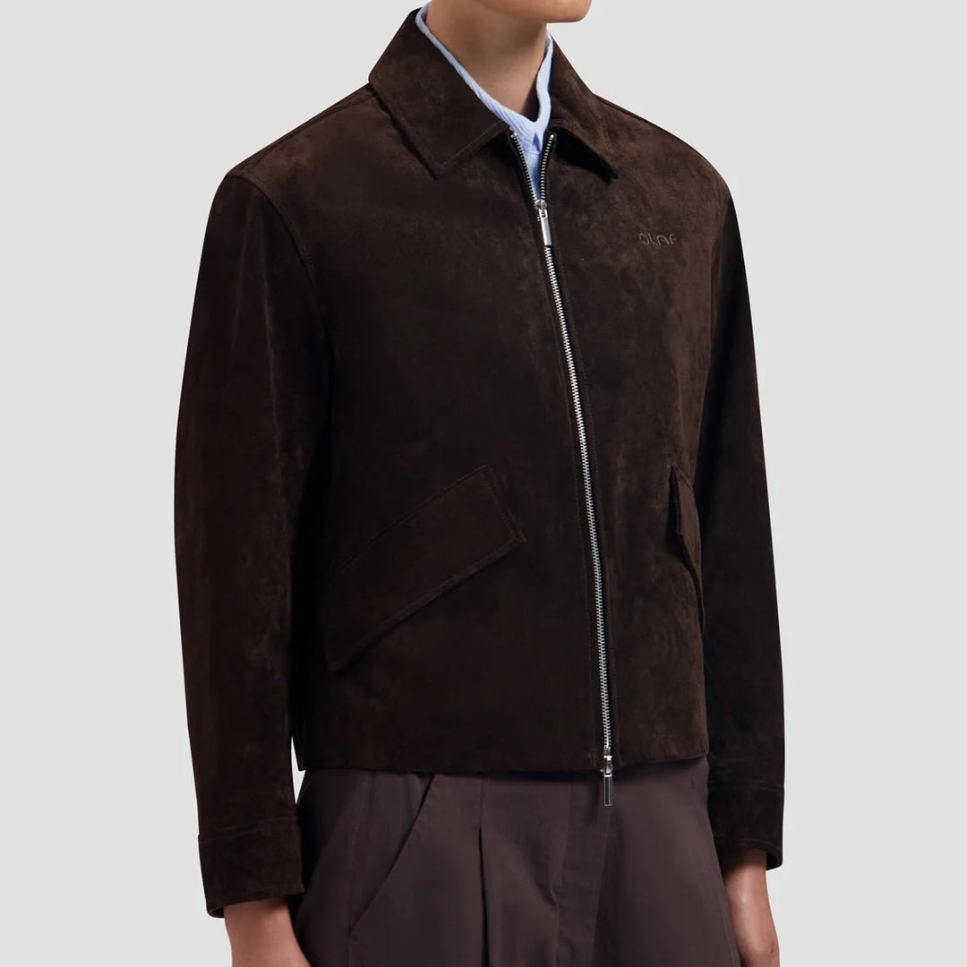 Suede Jacket Chocolate Plum - The Road 1380