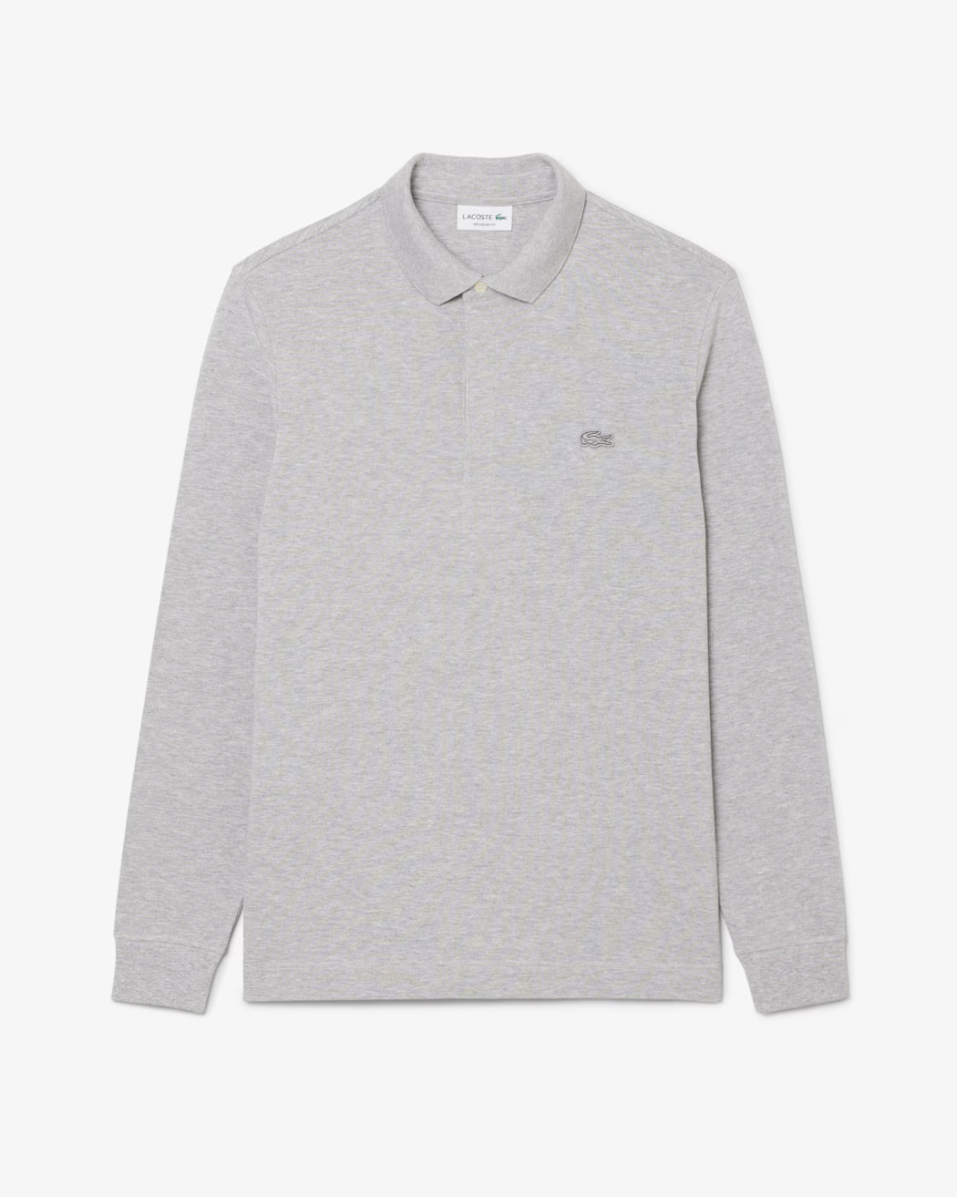 1hp4 Men's L/S Polo 01 Silver Chine