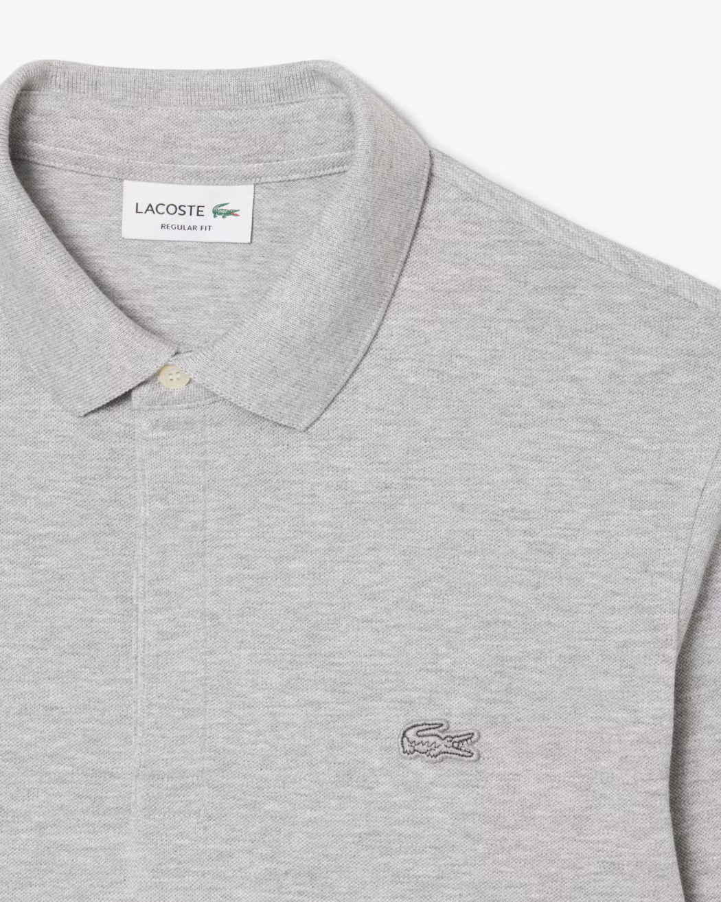 1hp4 Men's L/S Polo 01 Silver Chine