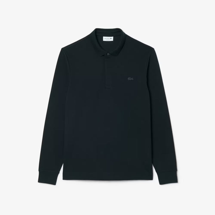 L/S Polo Paris Regular Fit En Piqué Stretch Dark Varech