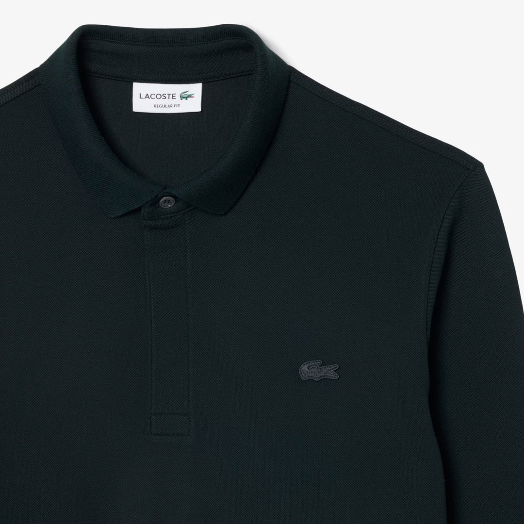 L/S Polo Paris Regular Fit En Piqué Stretch Dark Varech