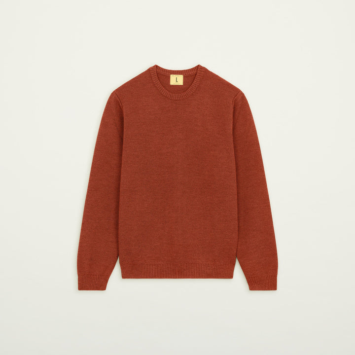 Rond Youri Pull Col Rond Orange