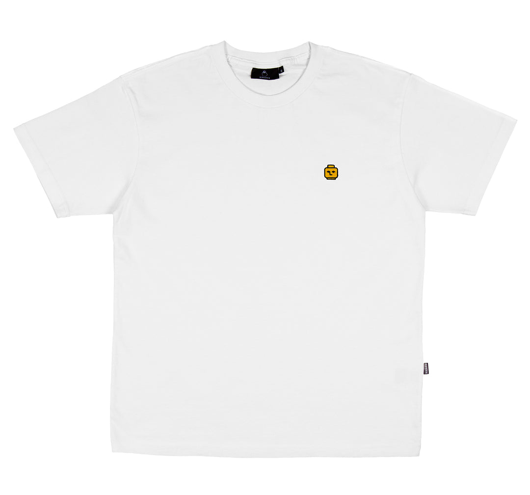 Ego Head Embroidered Tee Ego Head Embroidered Te White