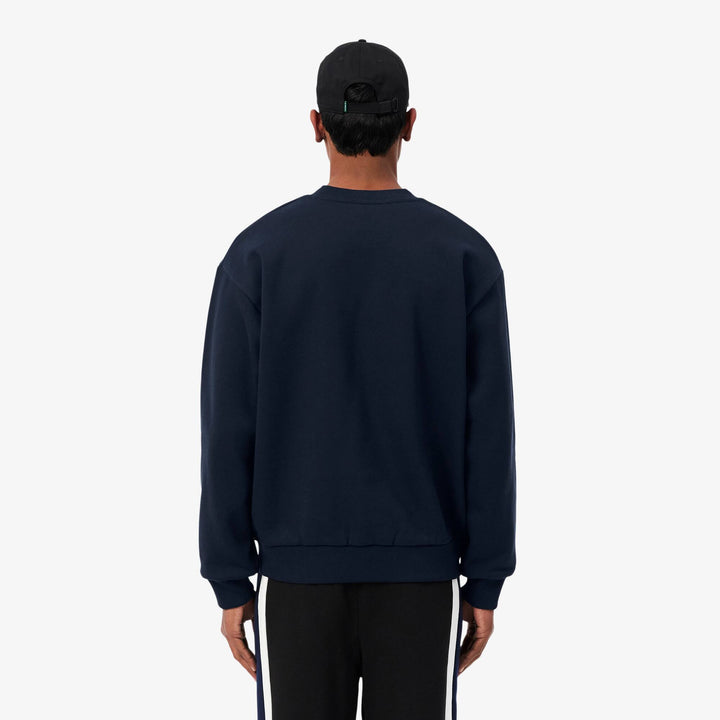 Sweatshirt Molleton Coton Navy Blue - The Road 1380