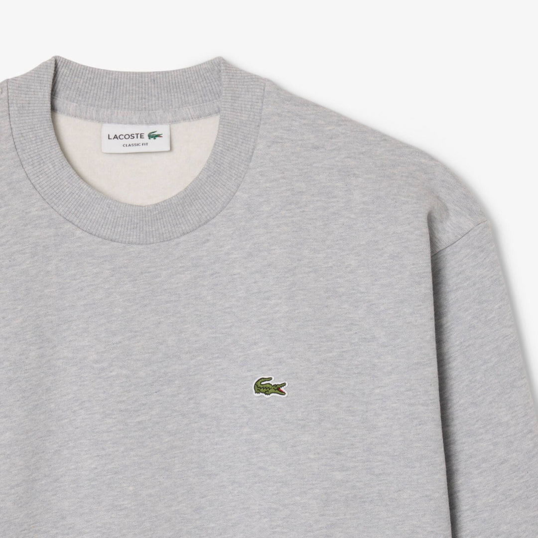 Sweatshirt Molleton Coton Silver Chine