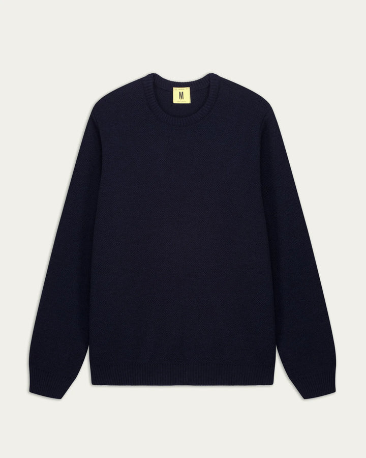 Rond Youri Pull Col Rond Navy