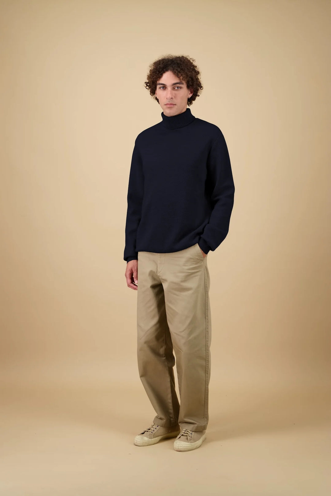 Youri Col Roulé Marine