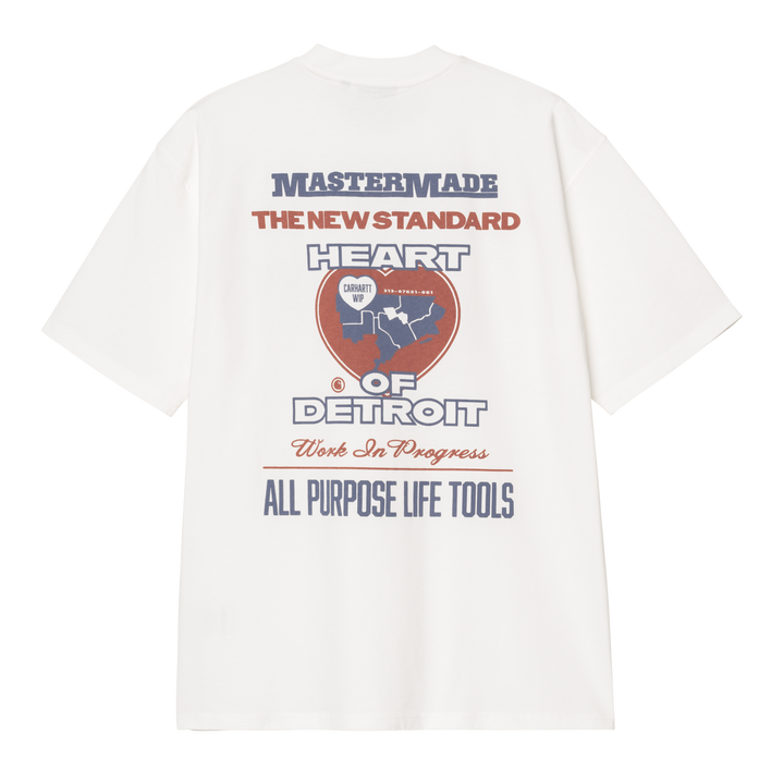 S/S Arcan T-shirt White Heavy Stone Wash
