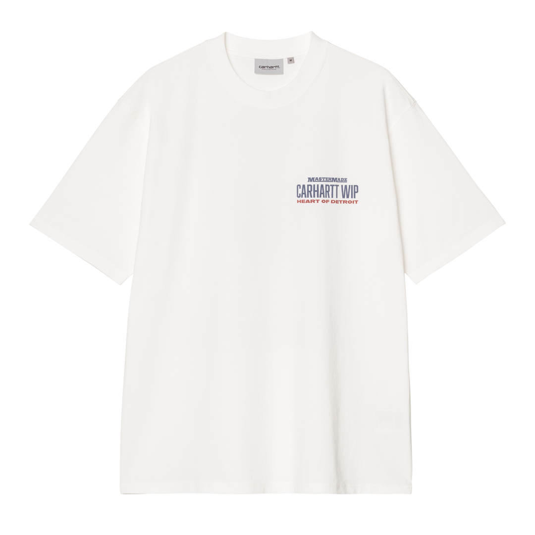 S/S Arcan T-shirt White Heavy Stone Wash