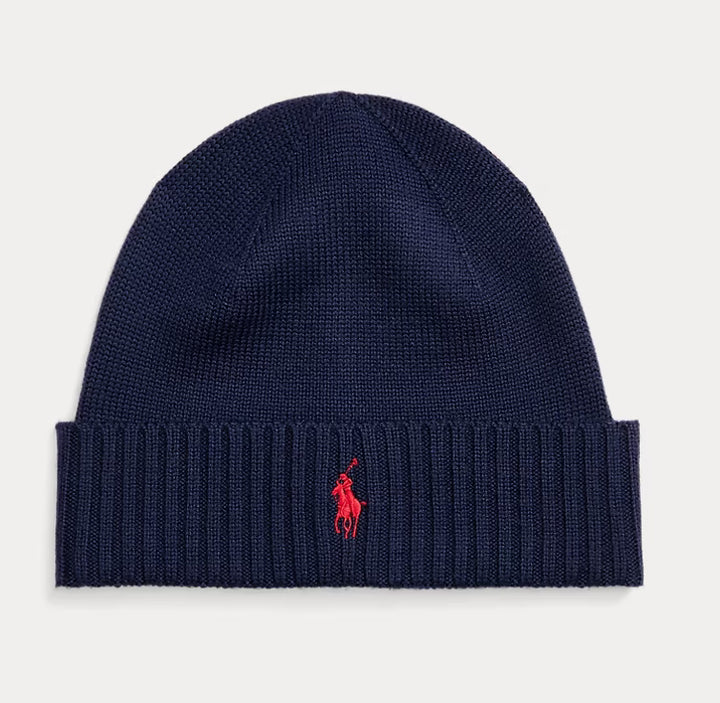 Signature Pony Wool Beanie Hunter Navy