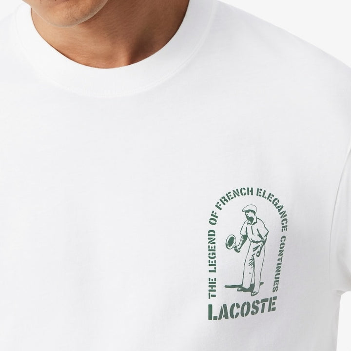 T-shirt Coton épais Imprimé 1ht1 White - The Road 1380
