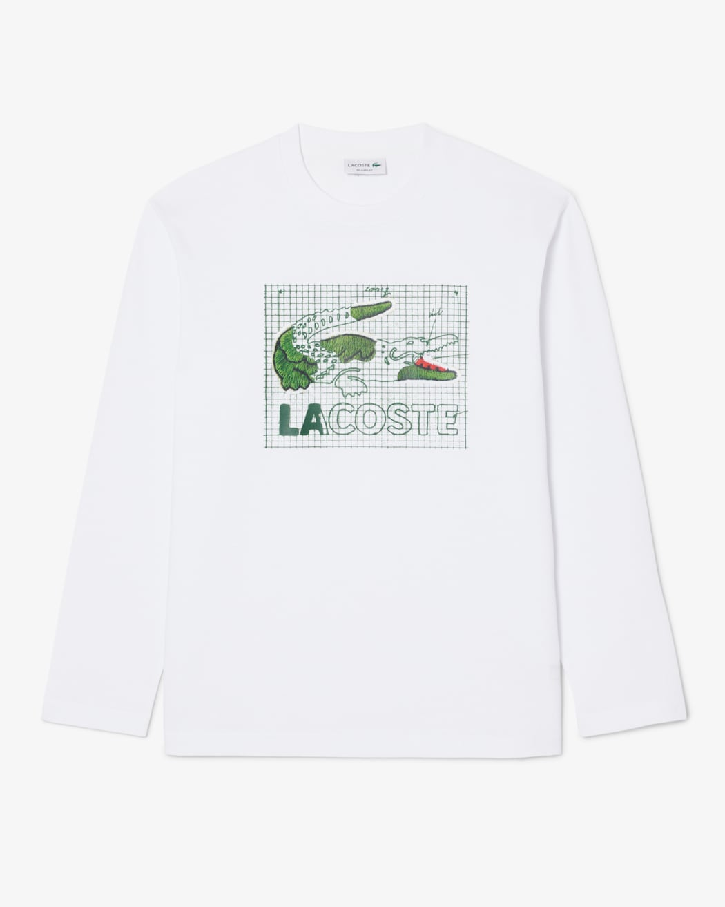 Relaxed Fit L/S Heavy Cotton T-shirt 1ht1 (col:001 White