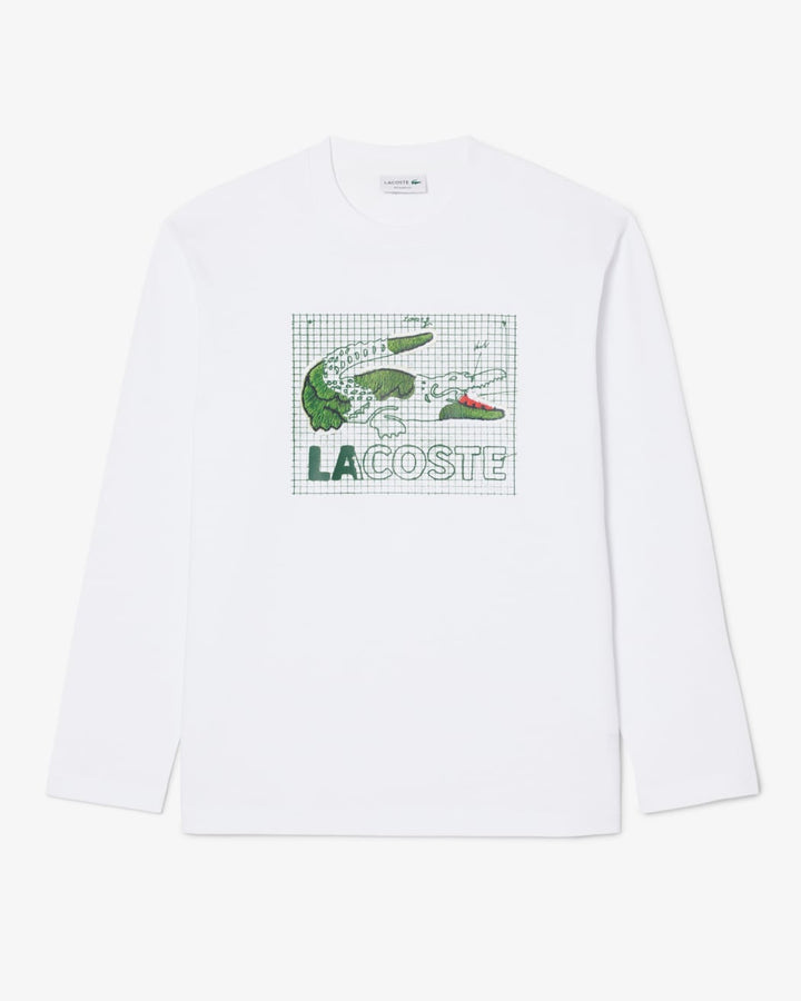 Relaxed Fit L/S Heavy Cotton T-shirt 1ht1 (col:001 White