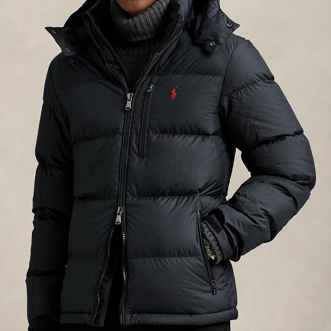 The Gorham Down Jacket Polo Black