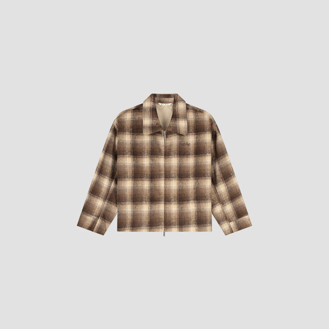 Checked Cropped Jacket Check