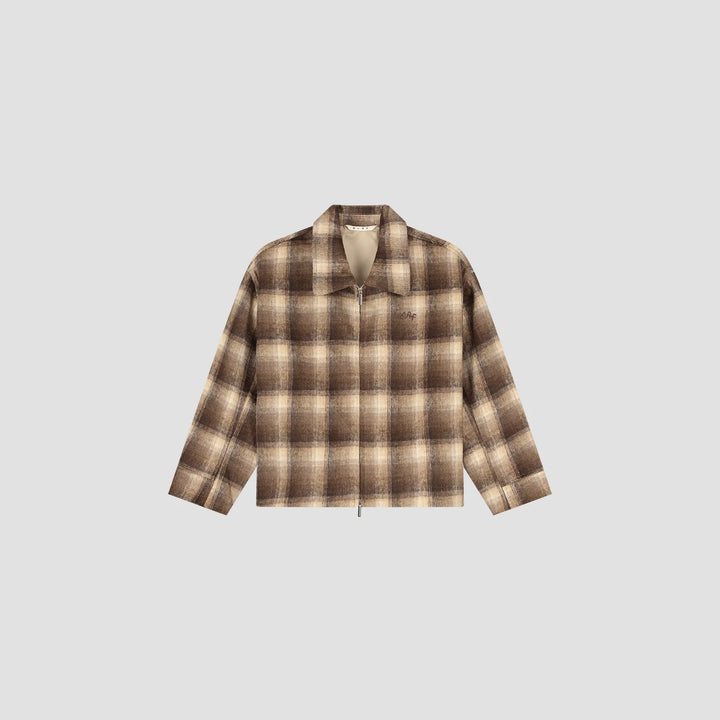Checked Cropped Jacket Check