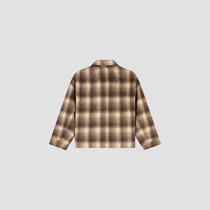 Checked Cropped Jacket Check