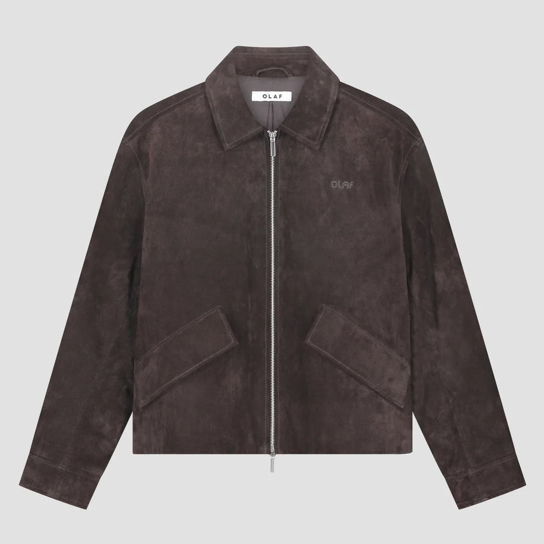 Suede Jacket Chocolate Plum - The Road 1380