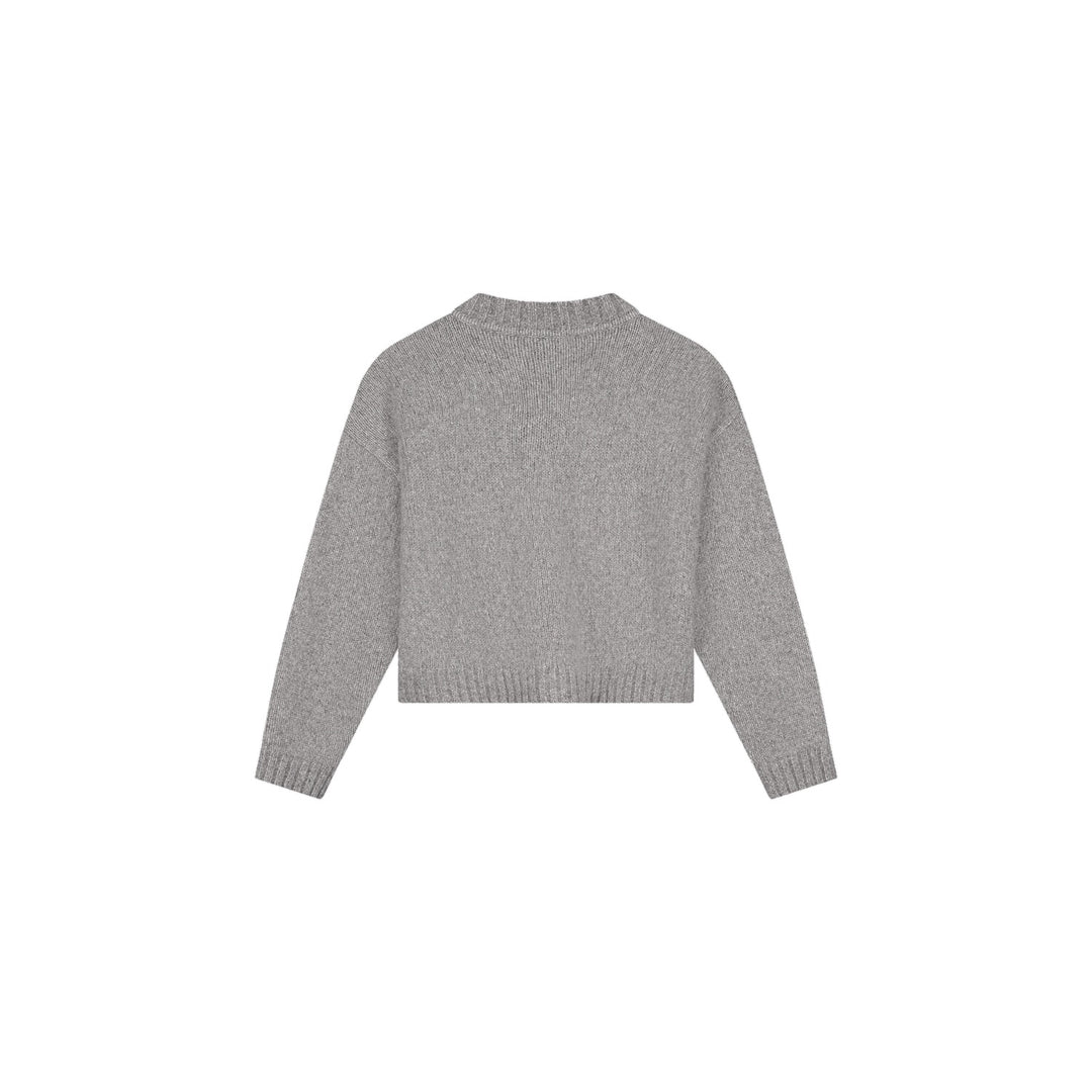 Wool Knitted Cardigan Sharkskin
