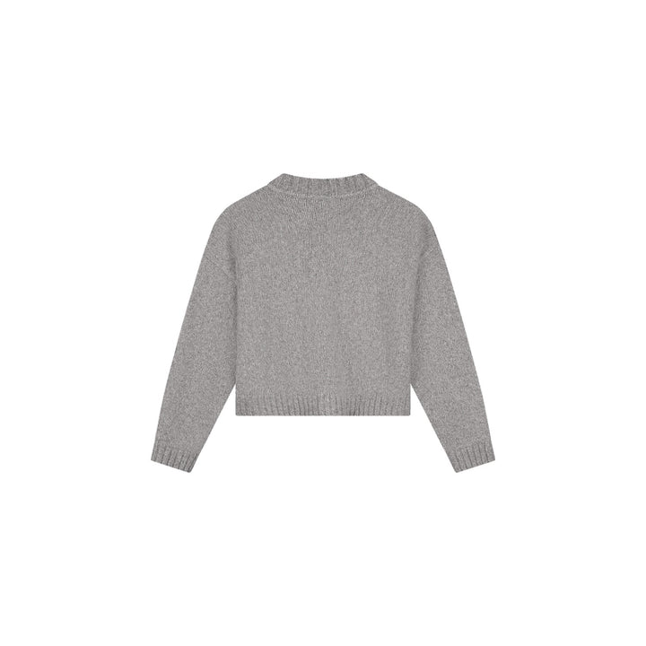 Wool Knitted Cardigan Sharkskin