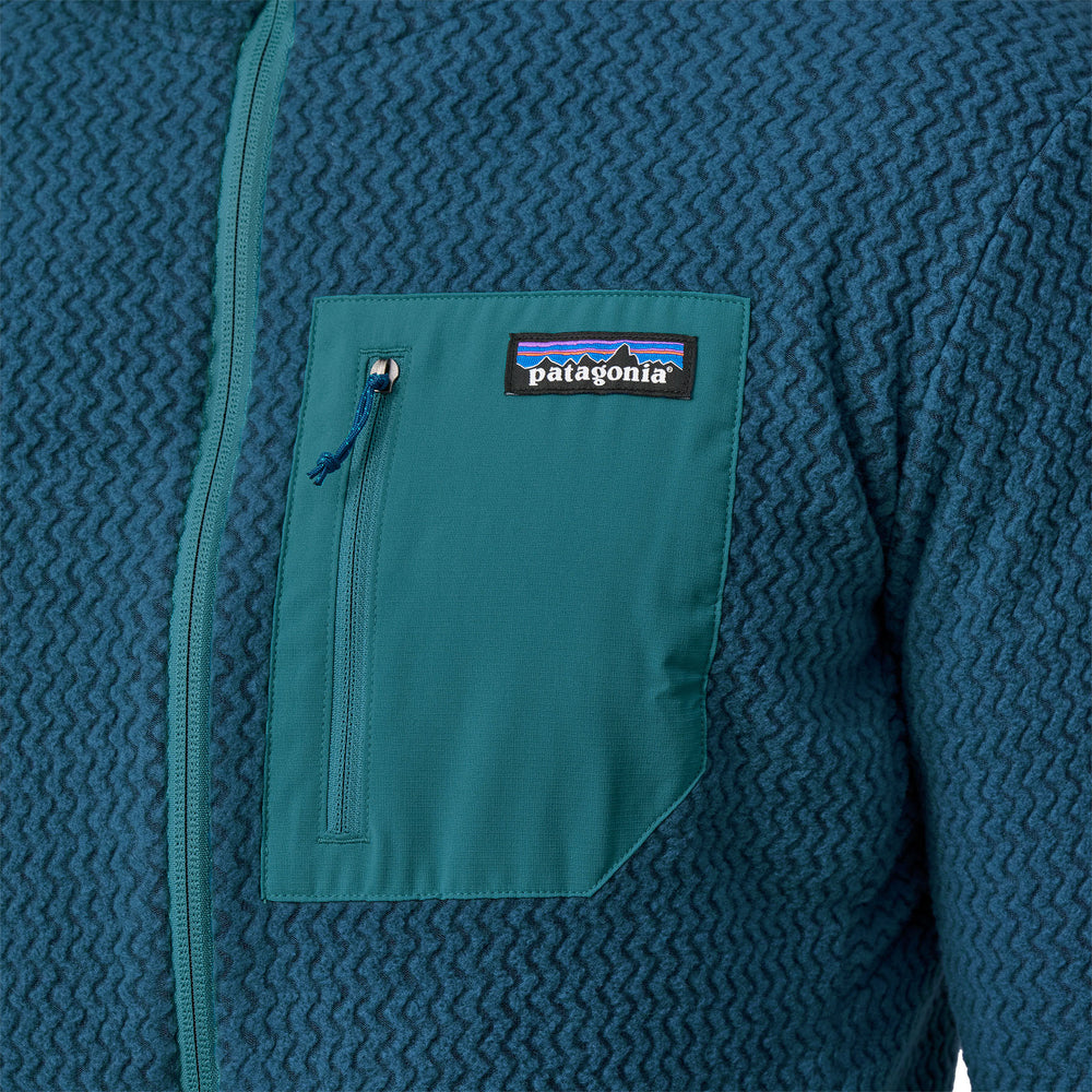 M's R1 Air Full-zip Hoody Lagom Blue - The Road 1380