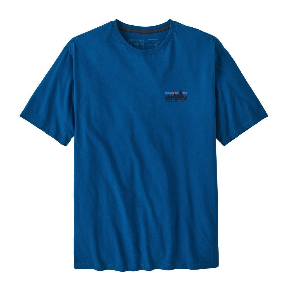 M's '73 Skyline Organic T-shirt Endless Blue - The Road 1380