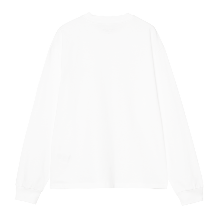 W' L/S Heart Patch T-shirt White / Red / ---