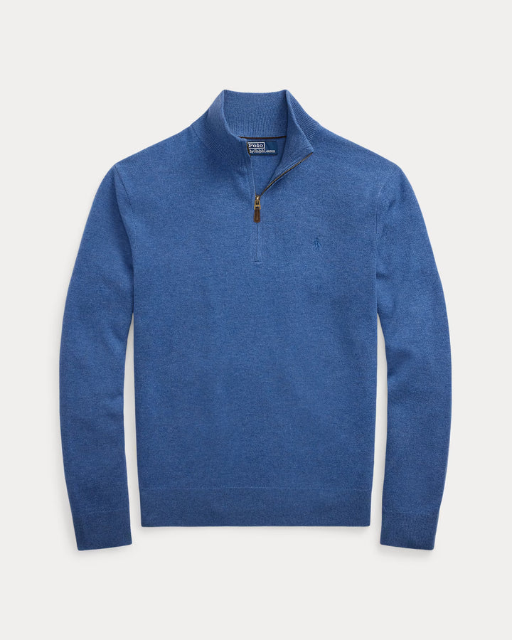 Wool Quarter-zip Jump Tide Pool Blue Hthr
