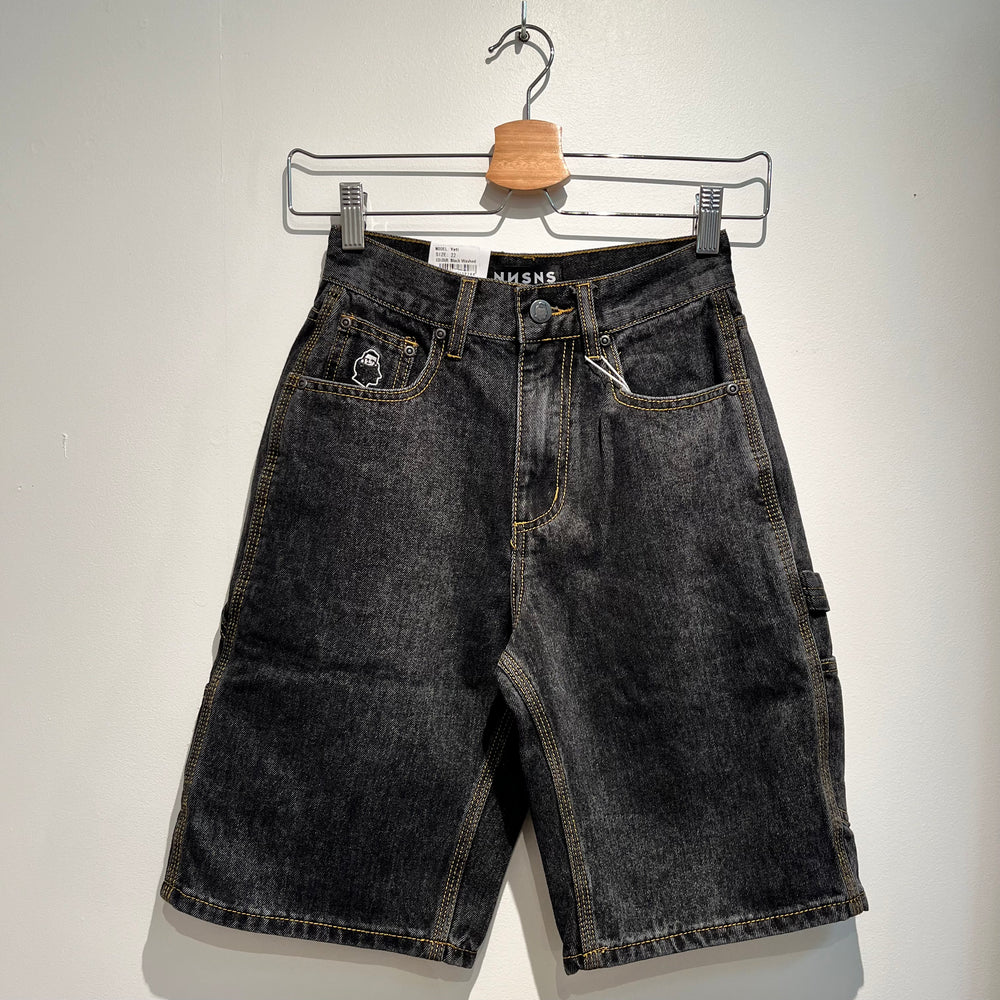 Yeti Short Black Washed Denim - The Road 1380