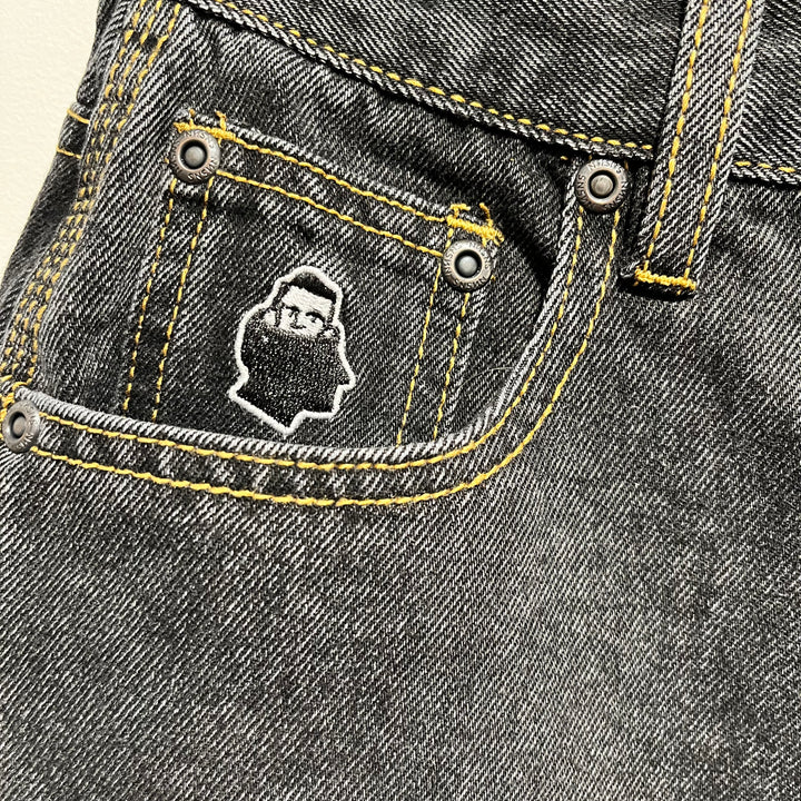 Yeti Short Black Washed Denim