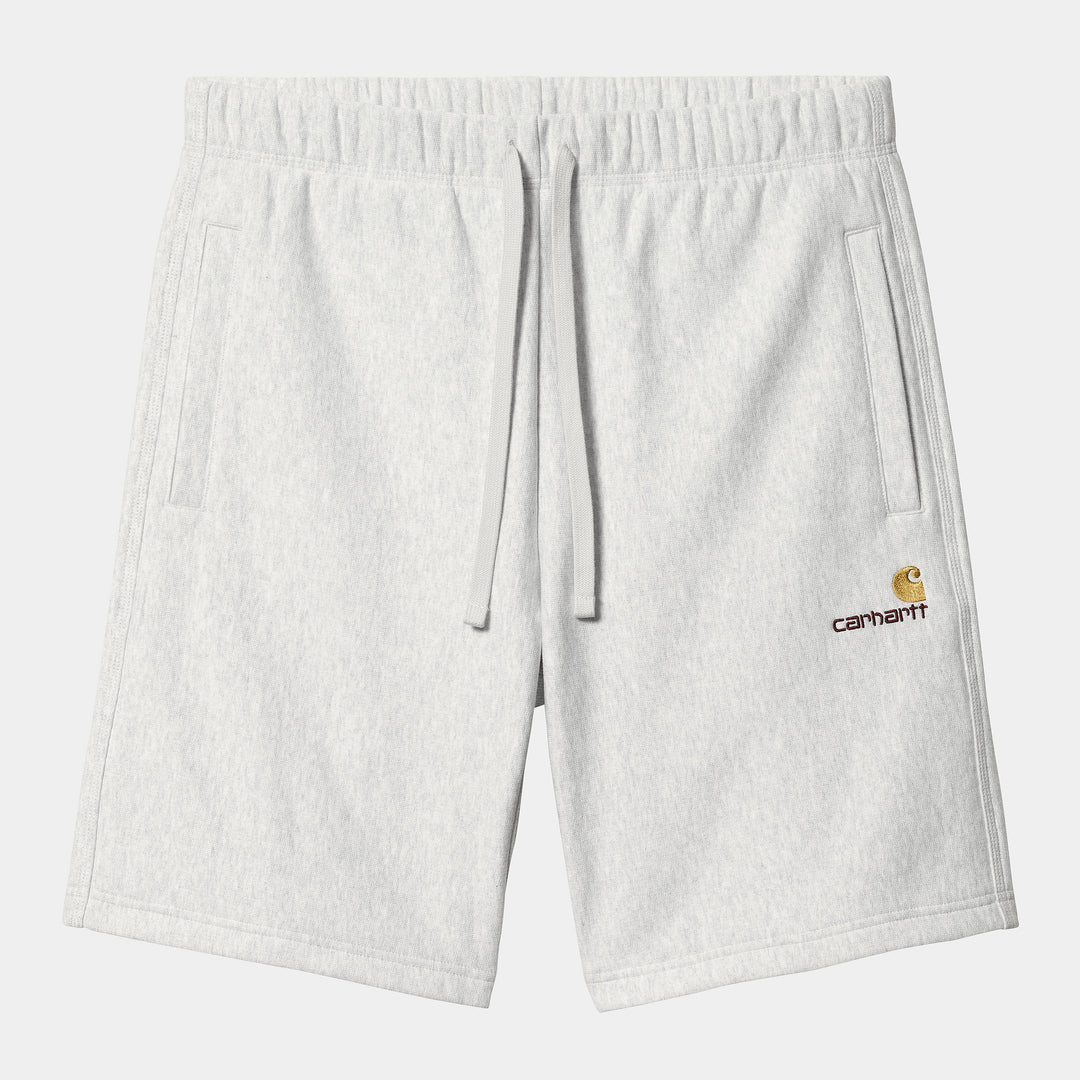 American Script Sweat Short Ash Heather