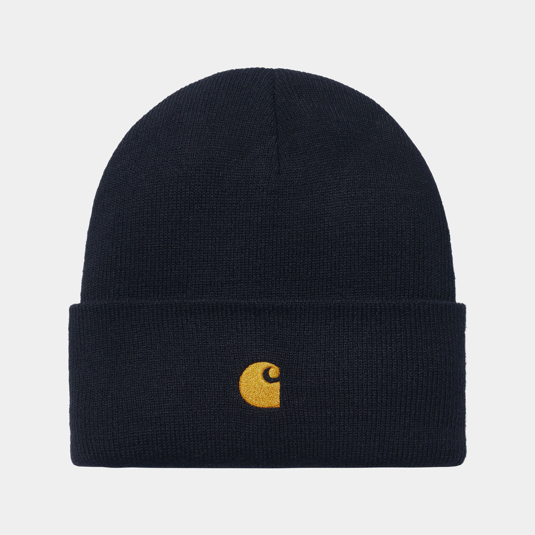 Chase Beanie Dark Navy / Gold