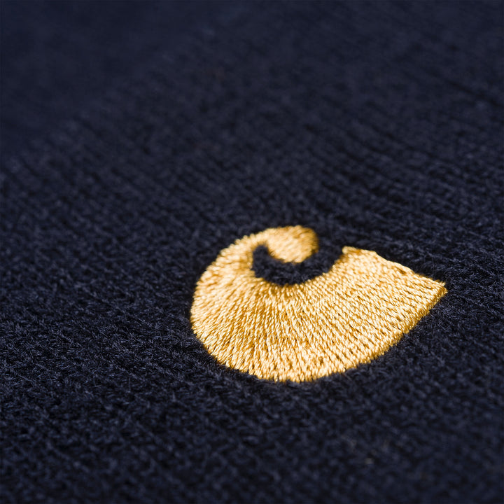 Chase Beanie Dark Navy / Gold