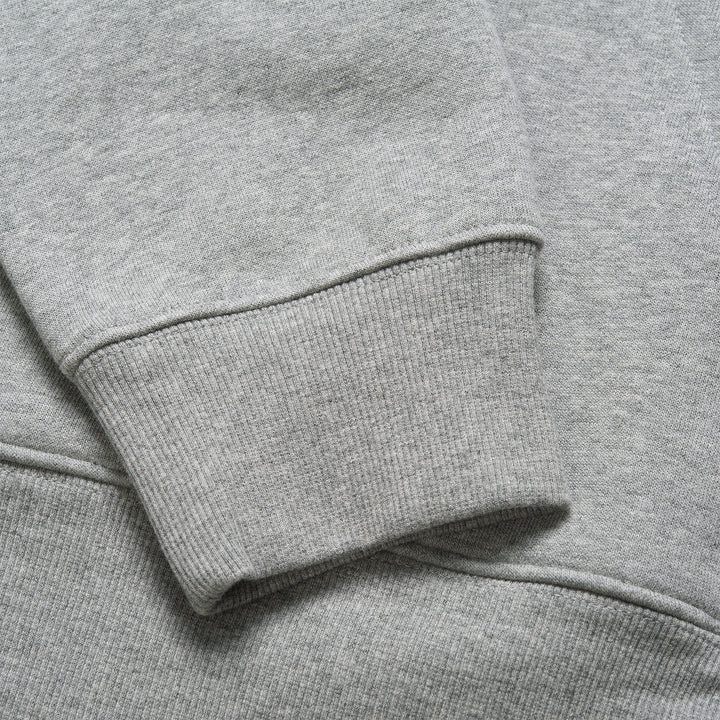 Chase Neck Zip Sweat Grey Heather / Gold