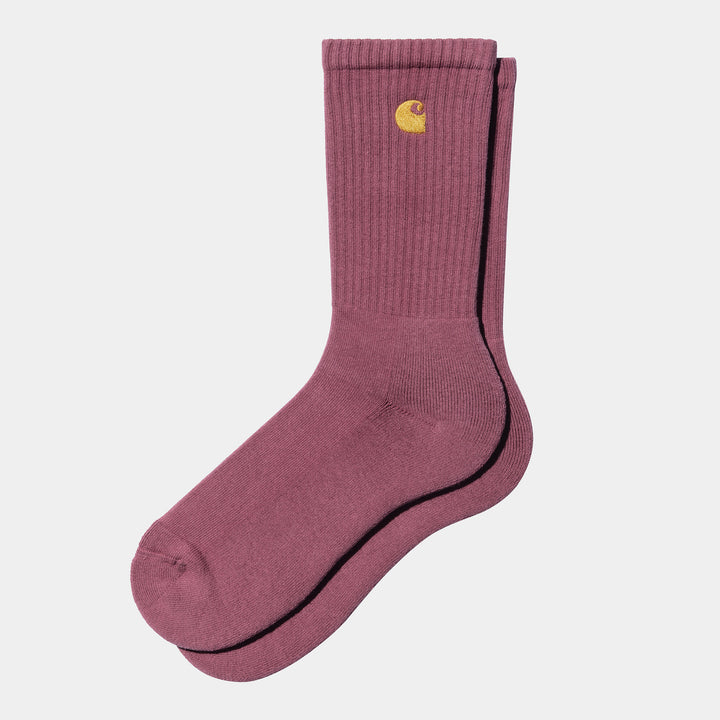 Chase Socks Dusty Fuchsia / Gold