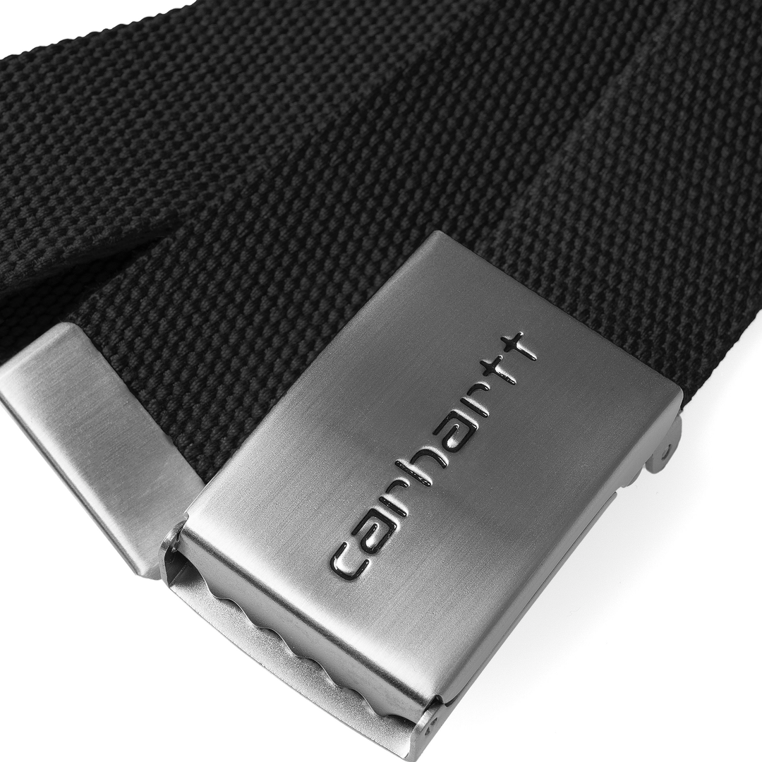 Clip Belt Chrome Black