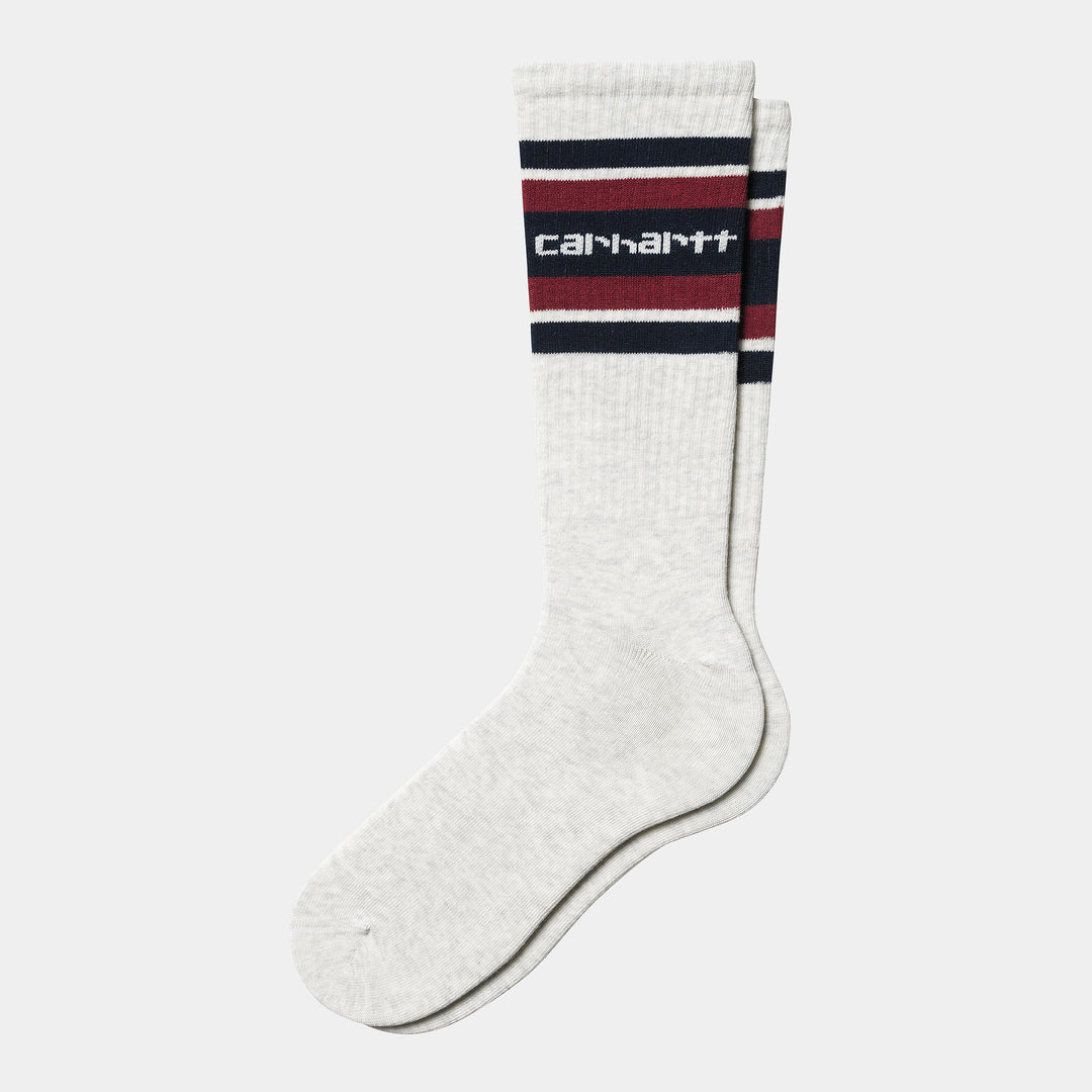 Connors Socks Ash Heather / Air Force Blue / Scarle